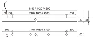 Pinta-/ripustusvalaisin Airam Pro Vario - PINTA-/RIPUSTUSVALAISIN VARIO 1140 31W/840 DO/80D WH/WH