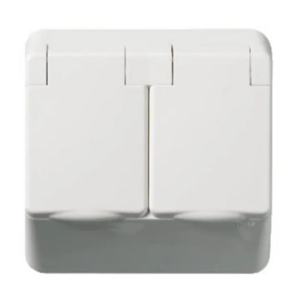 Pistorasia Schneider Electric Exxact 2-osainen kannella IP44 2S/16A/IP44 UPJ 1X VAL