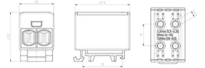 Riviliitin Ouneva OTL - RIVILIITIN OUNEVA 2XAL/CU1,5-50MM² HA. 150 KPL