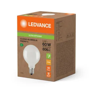 Sisustuslamppu Ledvance Super-Efficient Energy Efficiency Classic Globe - SISUSTUSLAMPPU LEDVANCE G95 3,8W/827 806LM E27 FR ELA