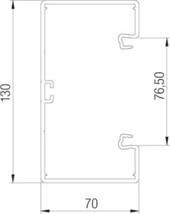 Johtokanava OBO Bettermann LFS - JOHTOKANAVA LFS GK-70130RW, 3200MM, PVC, VAL