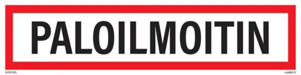 Merkintätarra Malkit Paloala PALOILMOITIN 100X40