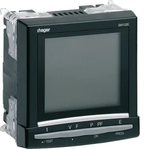 Monitoimimittari Hager - MONIMITTARI HAGER SM102E U/I/P/TK/E/H 96X96