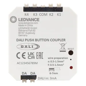 Ohjauslaite Ledvance VIVARES DALI - OHJAUSLAITE LEDVANCE PUSHBUTTON COUPLER DALI-2