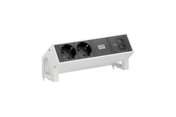 Pistorasiapaneeli DESK2 2X PR+USB C/C 45W VAL