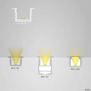 Valoprofiili/-nauha Galaxy Profiles PL - VALOPROFIILI/-NAUHA GALAXY PL3 LED UPPOAS.PROF. 200CM VA