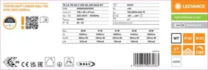 Yleisvalaisin Ledvance Tracklight PFM - YLEISVALAIS TRACKINGLIGHT PFM TR LN 750 35W 840 25D WT DALI