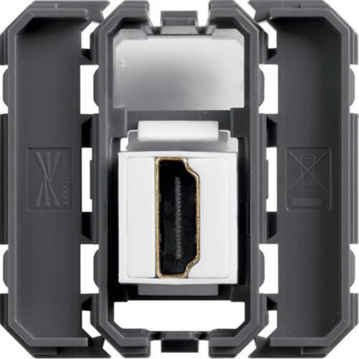 Kanava AV-rasia Hager Gallery HDMI - KANAVA AV-RASIA GALLERY WXF633 HDMI PATCH 1/2M