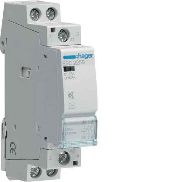 Kontaktori Hager Hurinaton ESC225S 2s 25A k.230VAC hur