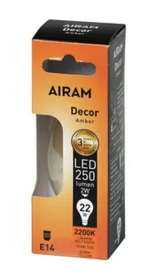 LED-lamppu Airam Antique - LED-LAMPPU AIRAM FG C35 822 225lm E14 AM