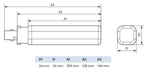 LED-pistokantalamppu Philips CorePro - LED-PISTOKANTALAMPPU COREPRO G24Q-2 830 700LM 18W=6.5W PLC