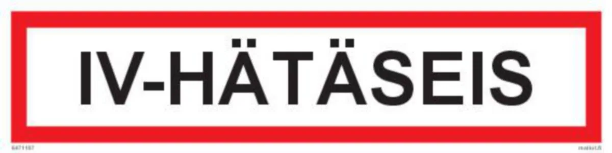 Merkintätarra Malkit Paloala IV-HÄTÄSEIS 200X50