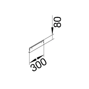 Päätykappale Hager tehalit.BKG - PÄÄTYKAPPALE TEHALIT.BKG BKGD FE 300X80 ZN