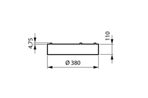 Pinta-/ripustusvalaisin Philips TrueCircle - PINTA-/RIPUSTUSVAL TRUECIRCLE 2000LM 840 20W D380 DALI WH