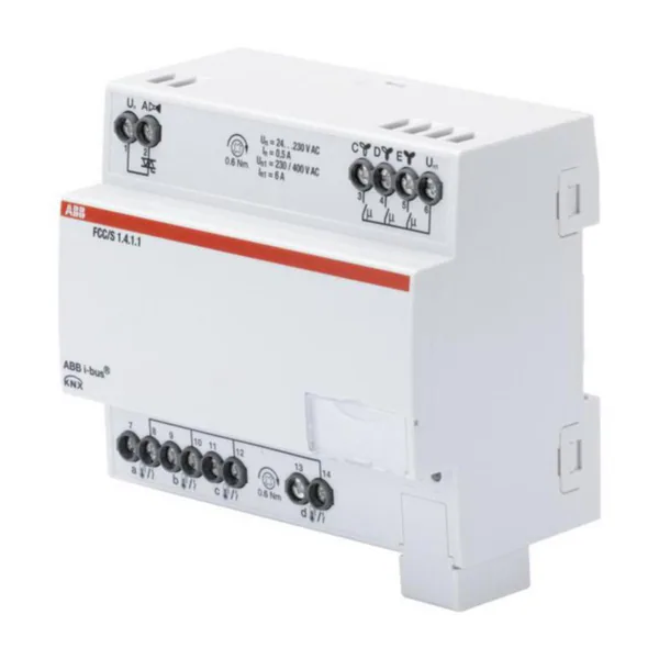Puhallinkonvektorisäädin KNX ABB FCC/S1.4.1.1