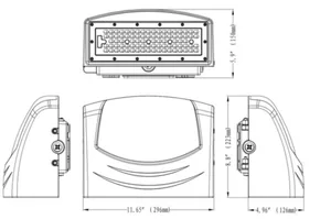 Seinävalaisin ulko Exaktor exWall - SEINÄVALAISIN ULKO EXWALL EXWALL 4300LM 840 AS D P