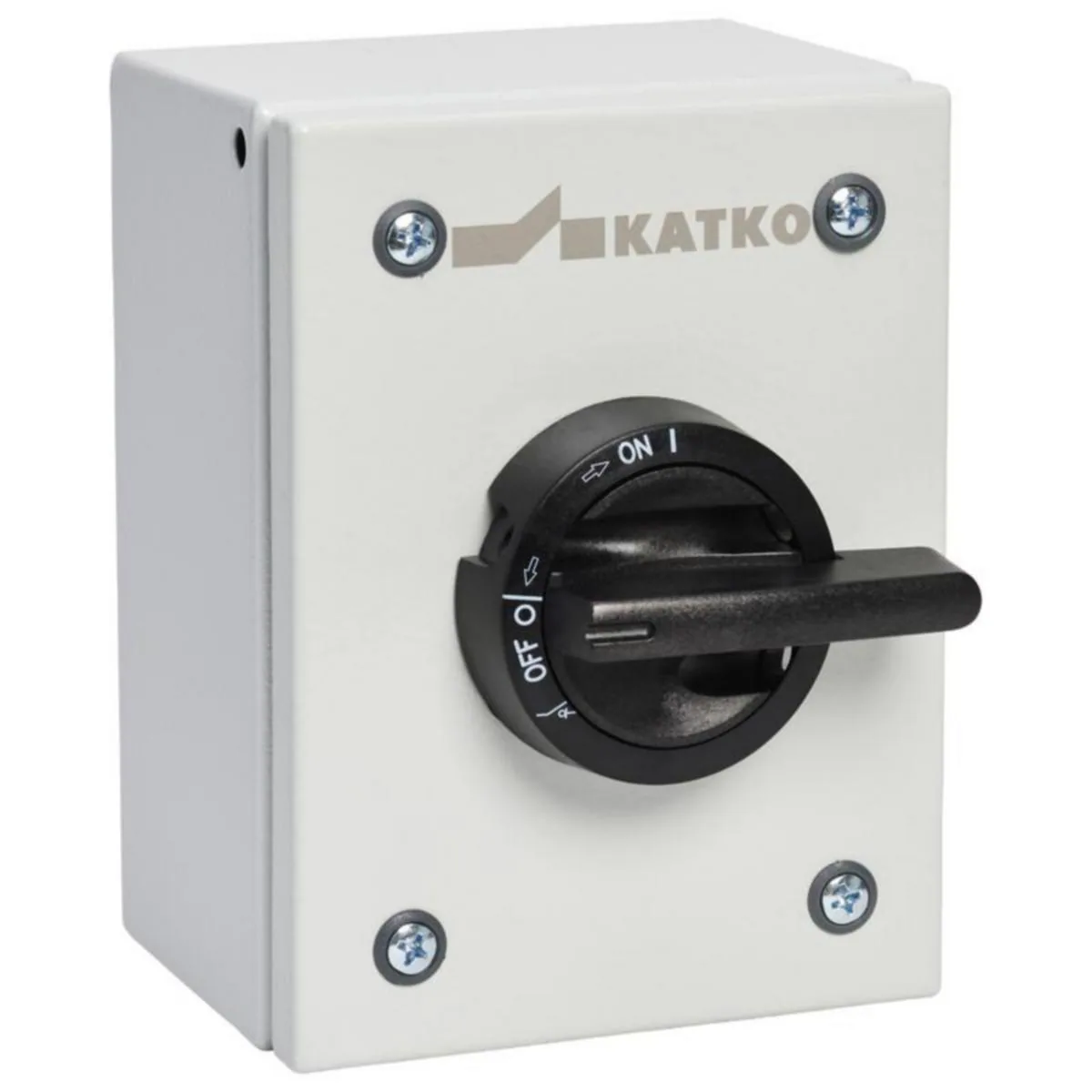 Turvakytkin väännin Katko IsoSafe KUT 3X32A 400V 15KW 1NO/1NC – harmaa