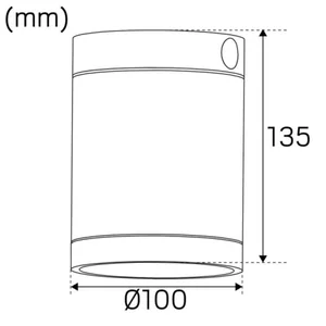 Kattovalaisin ulko Hide-a-lite Milo XL Down LED - KATTOVALAISIN ULKO HIDE A LITE MILO XL DOWN VALKOINEN 3000K