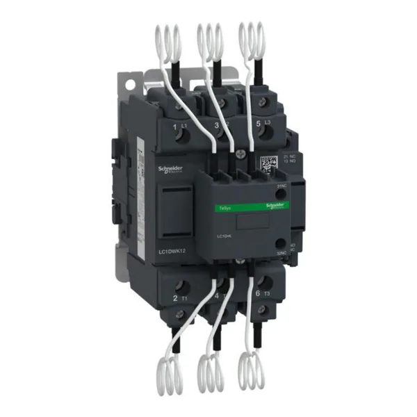 Kontaktori Schneider Electric TeSys kondensaattorin kytkentään