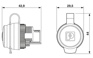 Läpivientiliitin data Phoenix Contact - LIITIN SI-RND-R1A