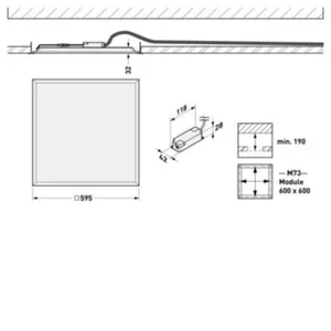 Moduulivalaisin Twenty3 2230 - MODUULIVALAISIN TWENTY3 G4 600 IP40 4200LM 3/4K MP DAL