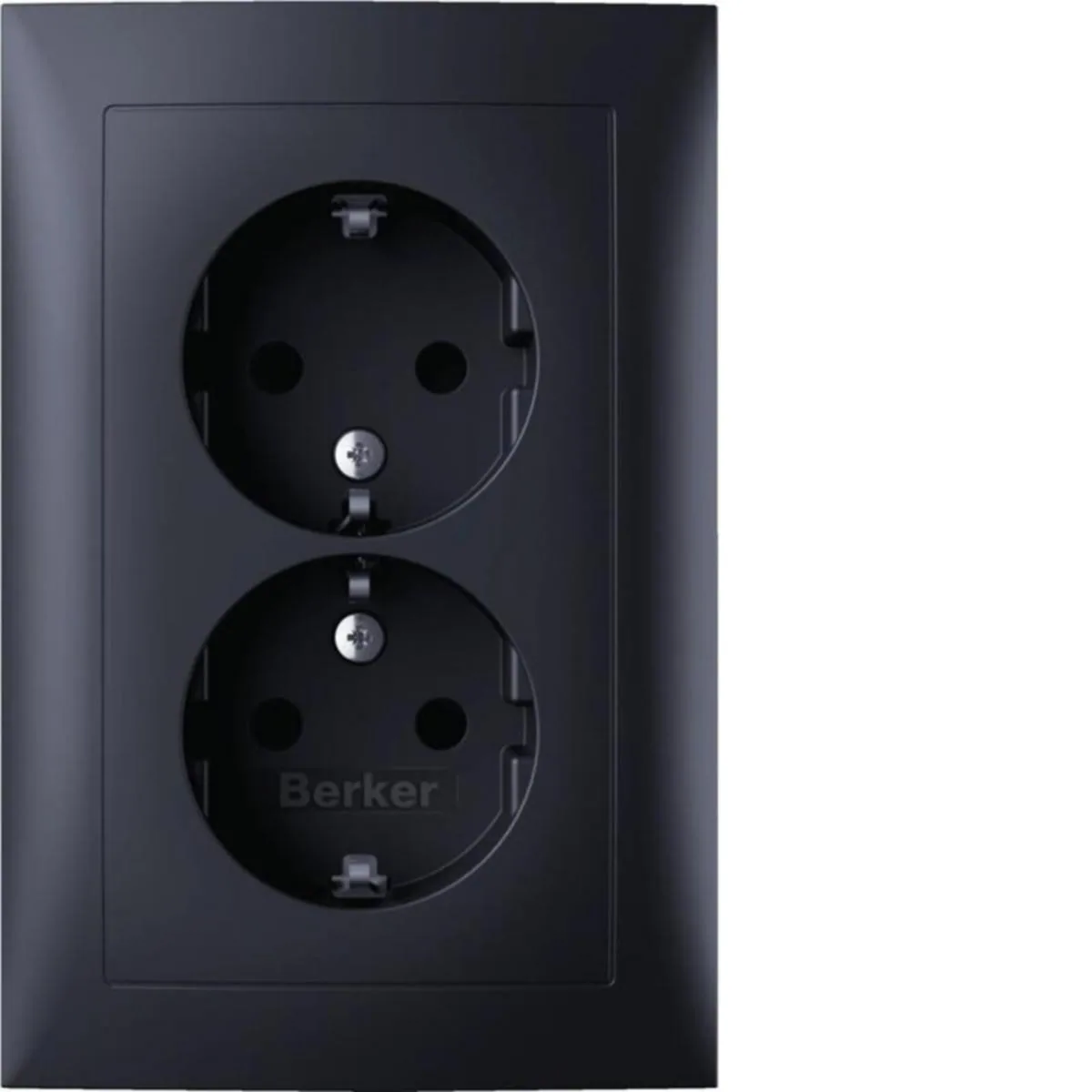 Pistorasia Hager S.1 2S/16A/IP20 2X 1.5KR UPJ ANT – antrasiitti