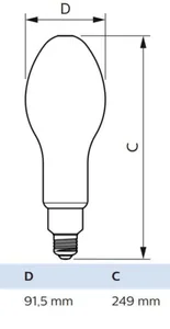 Ympärisäteilevä lamppu Philips TrueForce Core LED HPL - YMPÄRISÄTEILEVÄ LAMPPU TFORCE CORE LED HPL 36W E40 830 FR