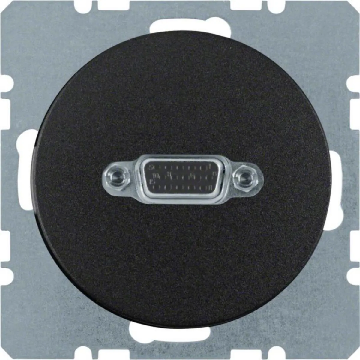 AV-rasia Hager R.1 VGA 15P D UK MUS – musta