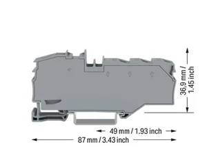 Haaroitusliitin Wago Topjob S - HAAROITUSLIITIN TOPJOB S 1X16 MM²/6X4(6)MM², HAR