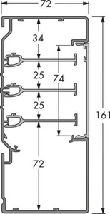 Johtokanava Schneider Electric Thorsman INKA - JOHTOKANAVA THORSMAN INKA U 160X72X2500 AL VAL