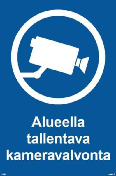 Merkintätarra Malkit Kiinteistö TALLENT KAMERAVALVONTA 80X100