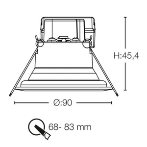 Alasvalo SLC OneSoft - ALASVALO SLC ONESOFT 8W 600LM IP44 2700K VA