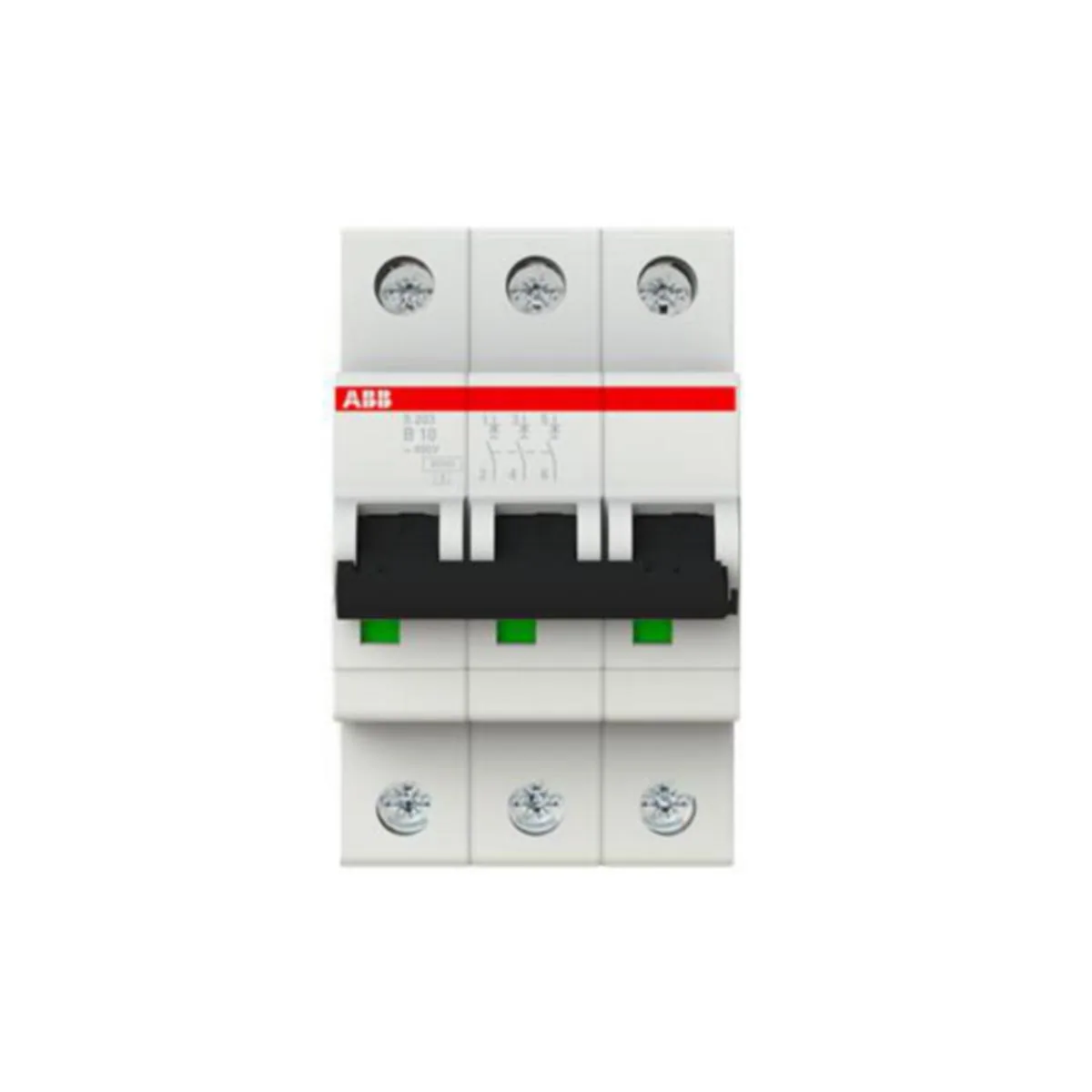 Johdonsuojakatkaisija ABB S200 B-käyrä 3-nap S203-B10