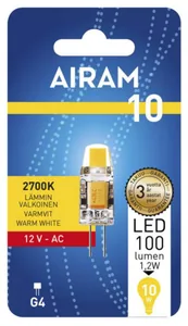 LED-lamppu Airam G4 - LED-LAMPPU AIRAM PO 827 100lm G4 12V