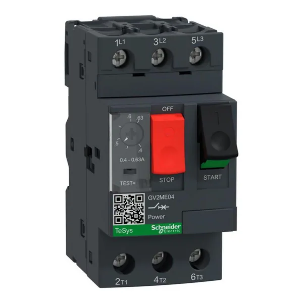 Moottorinsuojakatkaisija Schneider Electric TeSys GV2ME GV2ME04 0.40-0.63A
