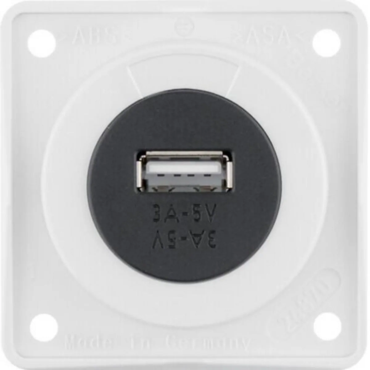 Pistorasia Hager Integro Flow - PISTORASIA INTEGRO FLOW 1USB/3A/12VDC UR VAL