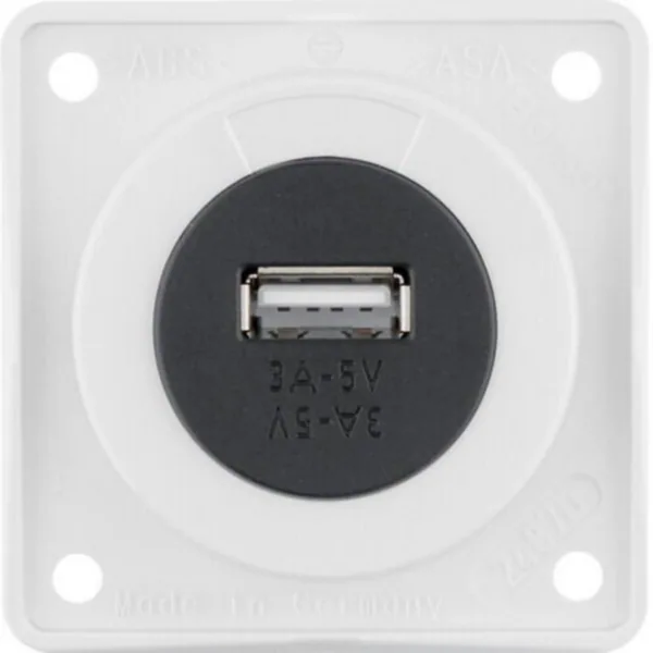 Pistorasia Hager Integro Flow 1USB/3A/12VDC UR VAL