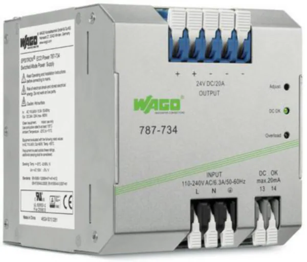 Teholähde Wago Eco-Power 787-734 24 VCD 20A