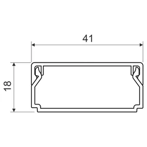 Asennuskanava a-collection LHD - ASENNUSKANAVA A-COLLECTION LHD40X20 P2 PVC 40X20X2000VAL