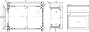 Asennuskotelo PC Fibox 406021 Arca IEC - ASENNUSKOTELO PC FIBOX ARCA 406021 400x600x210mm IP66 HA