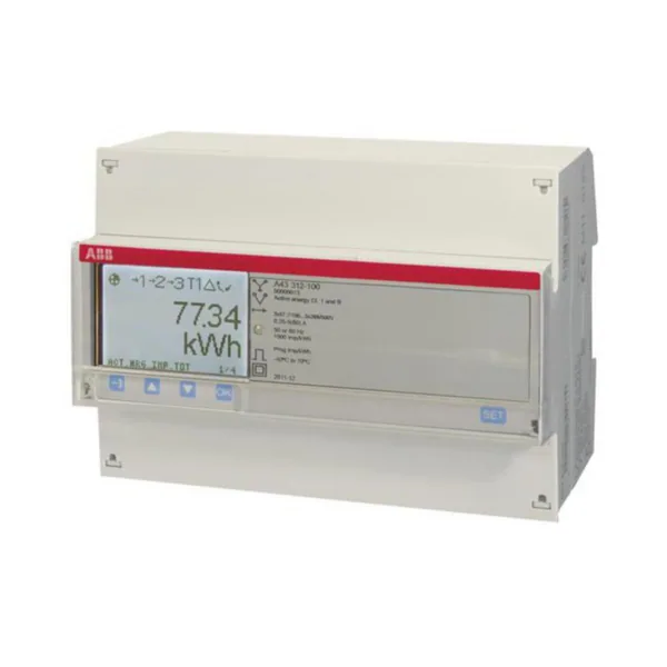 Energiamittari ABB EQ 3-VAIHE, 80A 500VAC, 1-4 TARIF