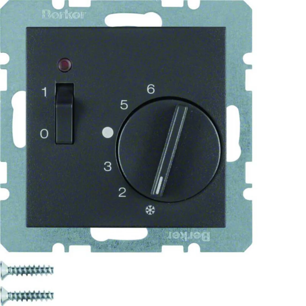 Huonetermostaatti Hager S.1 5/30 1A 10A KYTK/MV ANT – antrasiitti