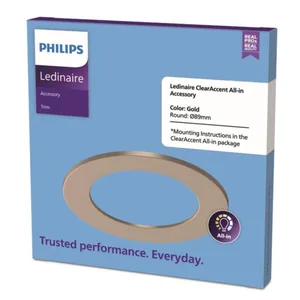 Mekaaninen lisätarvike Philips Ledinaire - MEKAANINEN LISÄTARV LEDINAIRE KEHYS KULTAINEN 89MM