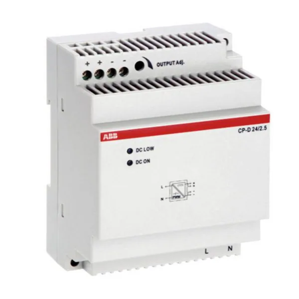 Teholähde ABB CP-D-sarja LÄHTÖ:24VDC/2,5A, DIN