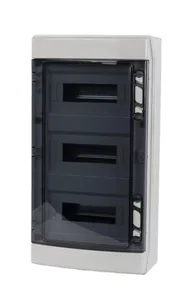 Moduulikotelo pinta ABS Garo - MODUULIKOTELO PINTA ABS GARO NUPT 3-36 LÄPINÄK OVI, IP65