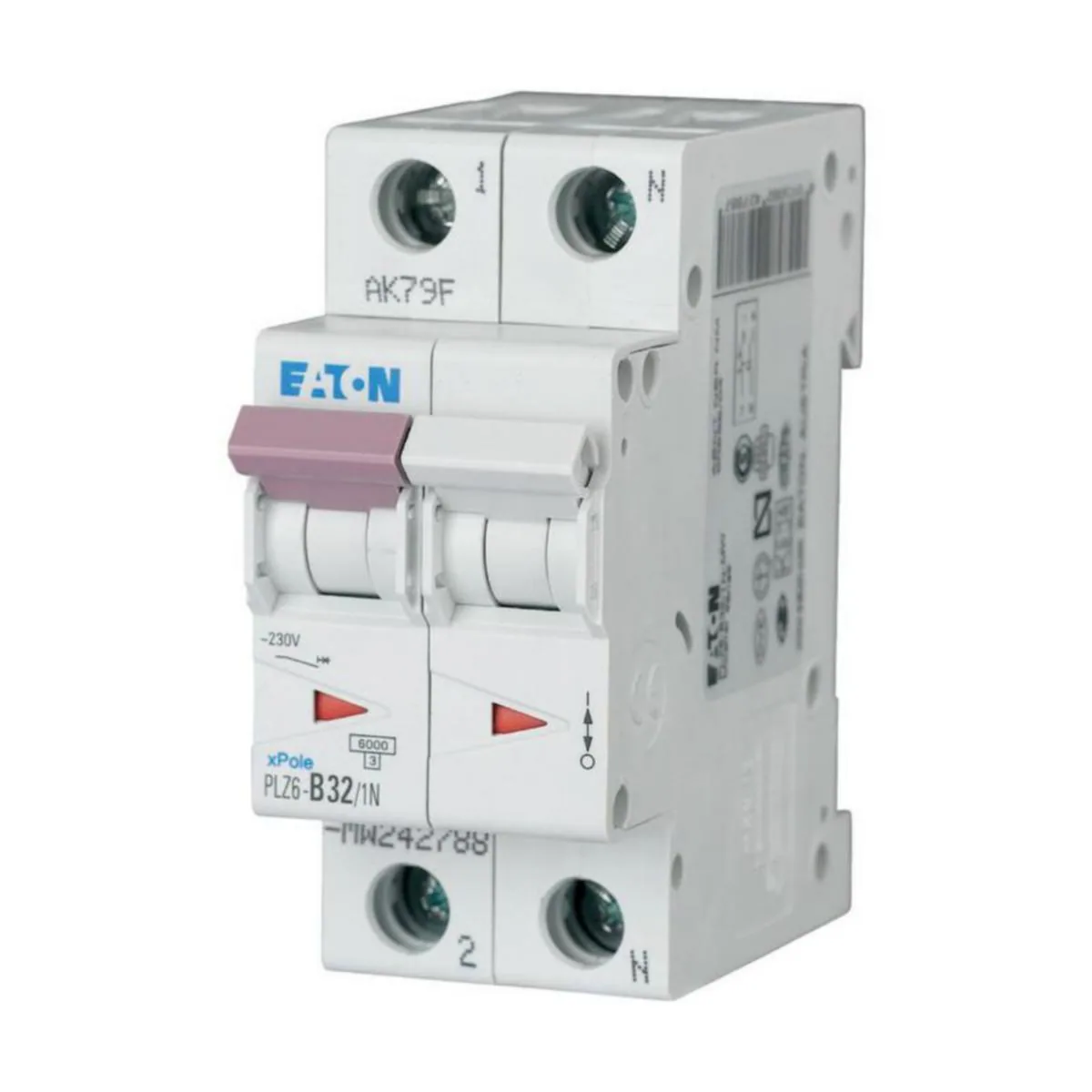 Johdonsuojakatkaisija Eaton Xpole PLZ6-B32/1N-MW