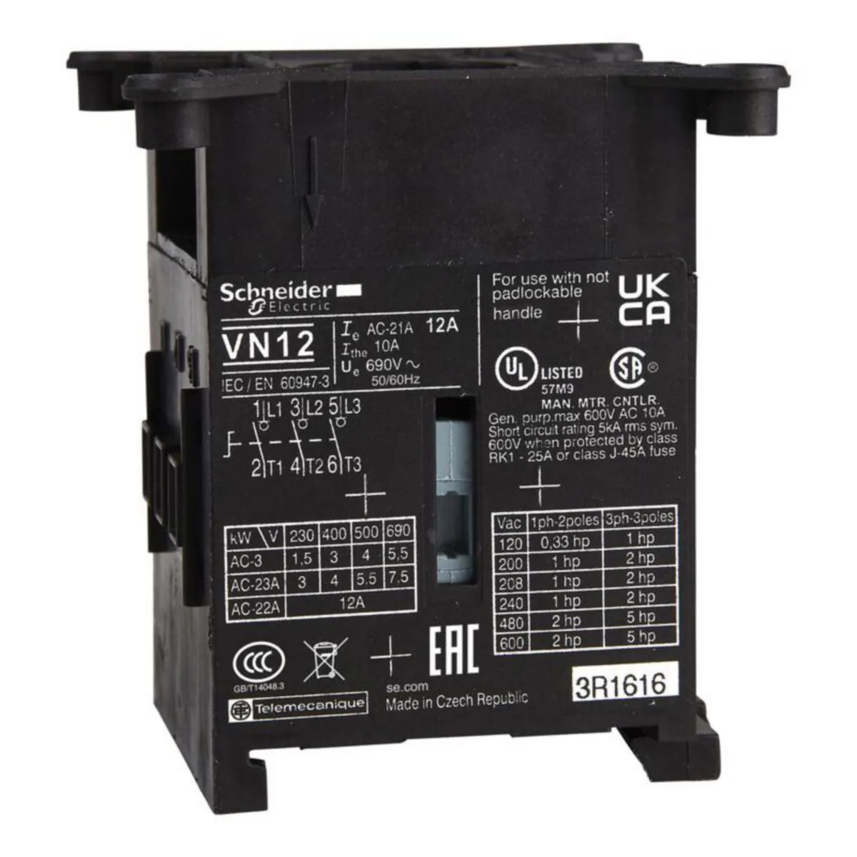 Kytkinrunko Schneider Electric TeSys VN20 MINI VARIO 20A