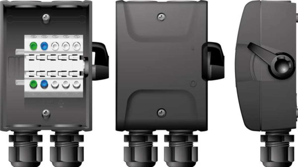 Turvakytkin vipu Norwesco SAQ Musta - TURVAKYTKIN VIPU SAQ 225 S 2x25A 500V 11kW IP65