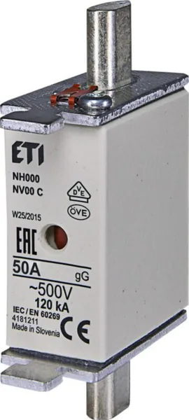 Kahvasulake ETI NV 000 GG 50A 500V