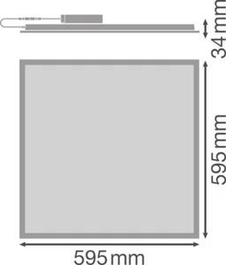 Moduulivalaisin Ledvance Panel Value - MODUULIVALAISIN PANEL VALUE PL COMP 600 33W/865 DALI